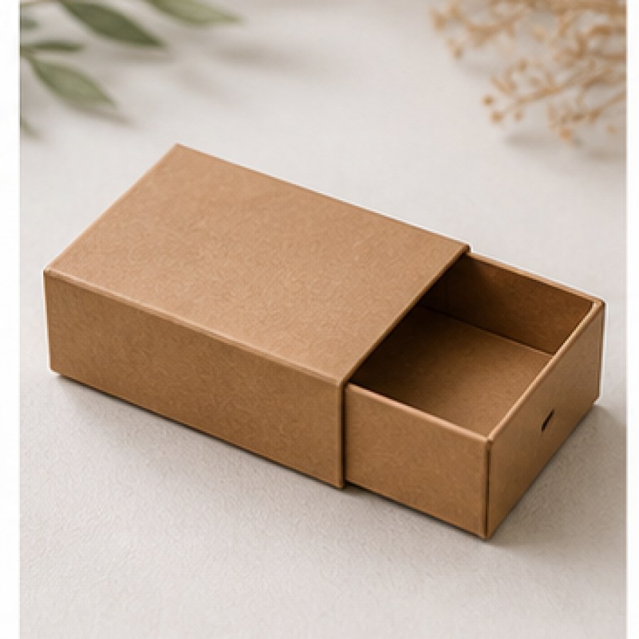 Hộp Bao Diêm Nắp Kéo kraft tối giản