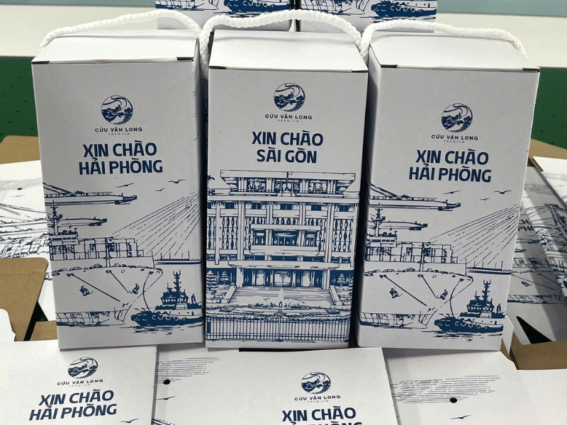 Đơn hàng hoàn thành: 250 hộp gấp gọn in logo theo yêu cầu cho Cửu Vân Long