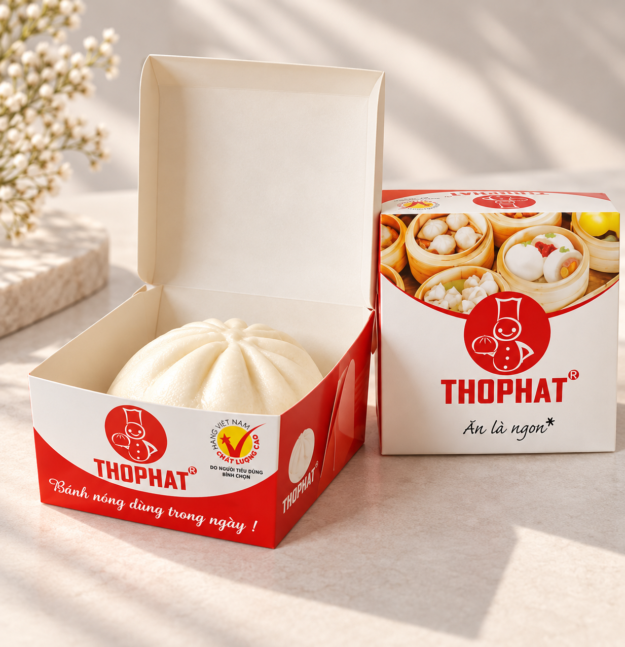 Hộp giấy đựng bánh – Hộp đựng bánh in logo theo yêu cầu