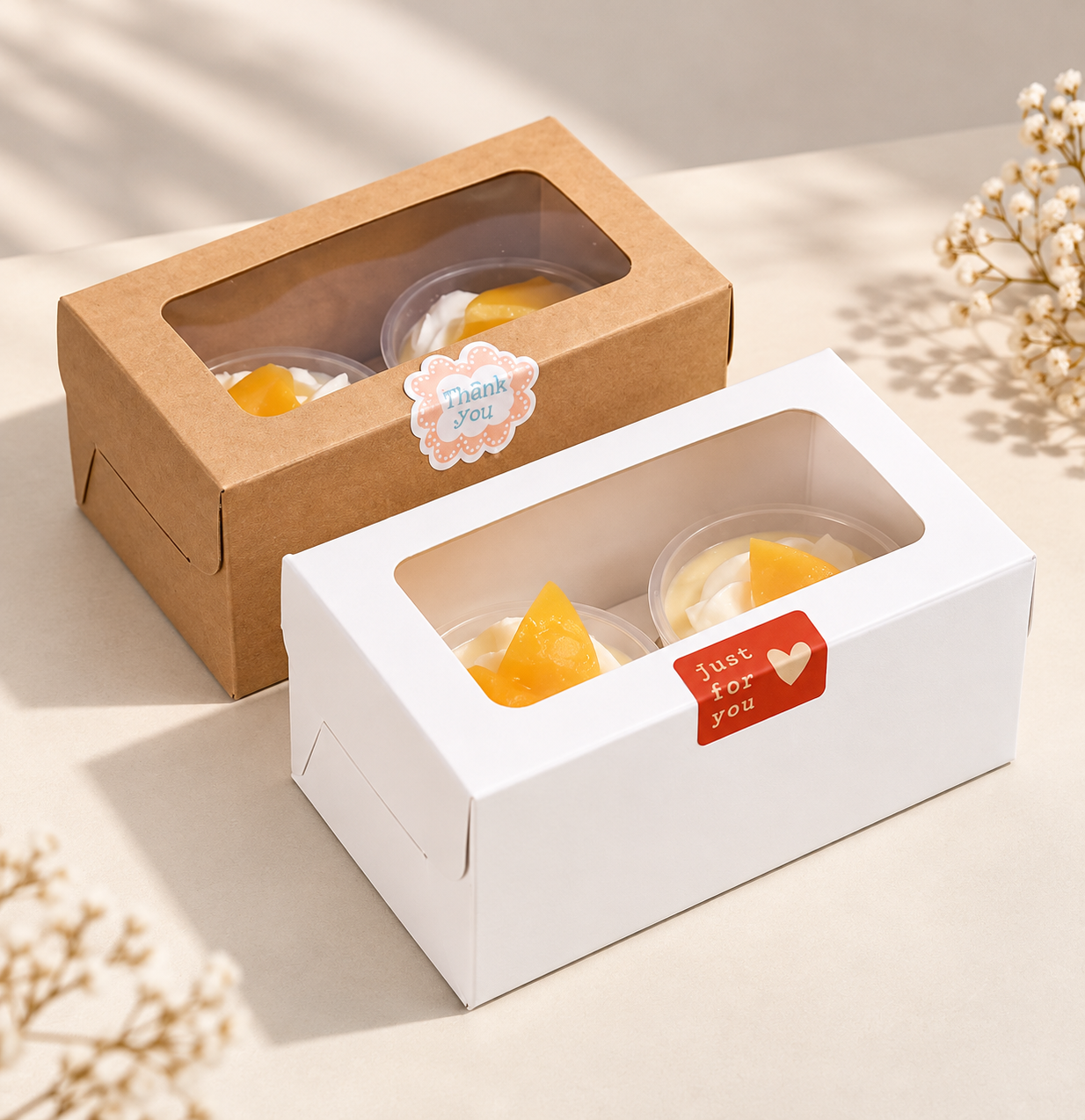 Hộp giấy đựng bánh – Hộp đựng bánh in logo theo yêu cầu